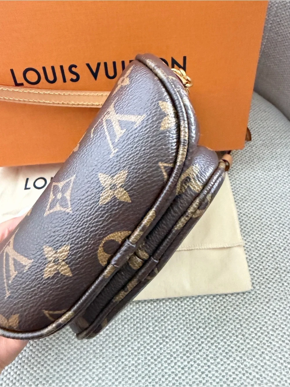 Louis Vuitton Monogram Brown Mini Bumbag